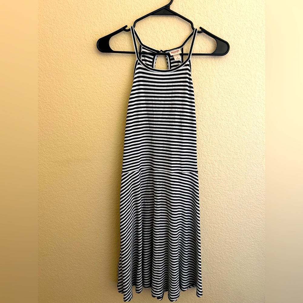 Mossimo Halter Dress striped B/W